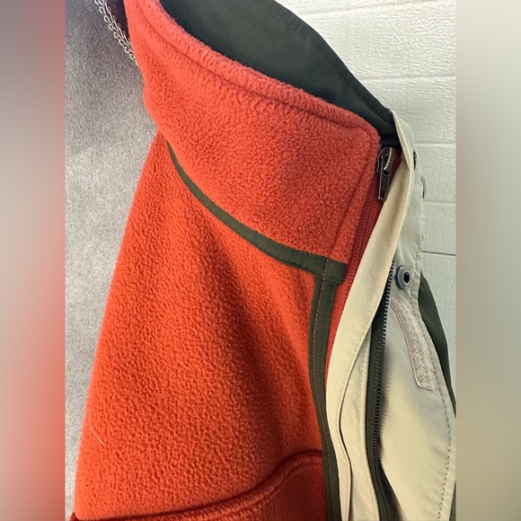 L L Bean Olive Green detachable fleece lined Men’s jacket 0BCY9 Sz 2XL - Picture 12 of 14